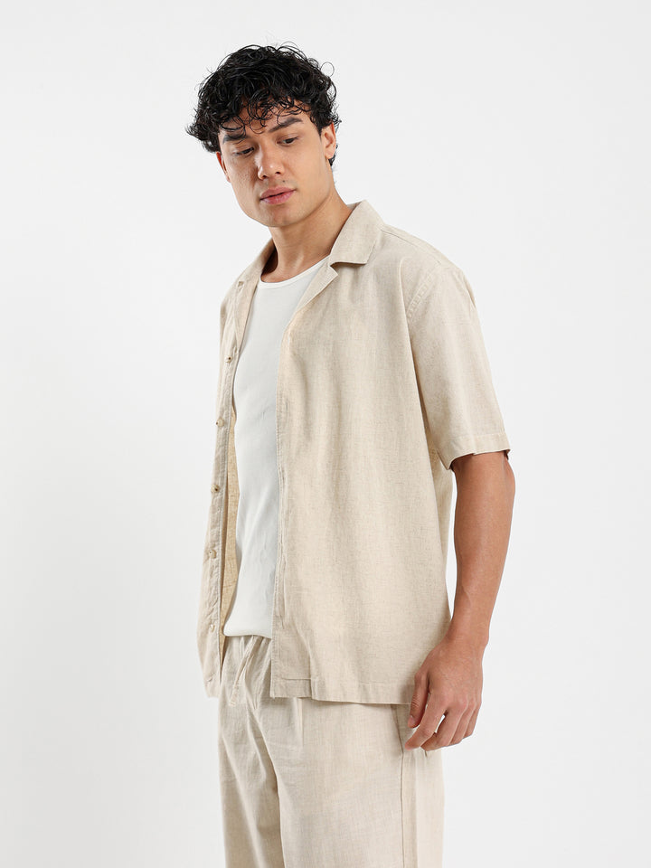 Basic Linen Camp Shirt