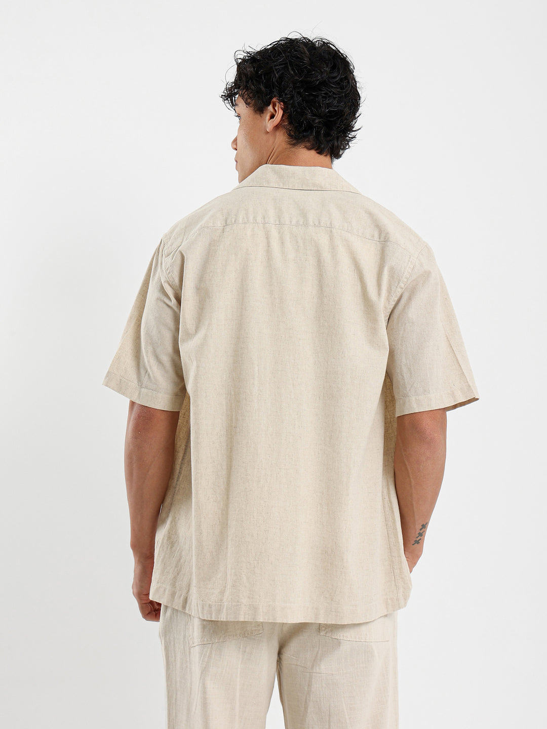 Basic Linen Camp Shirt