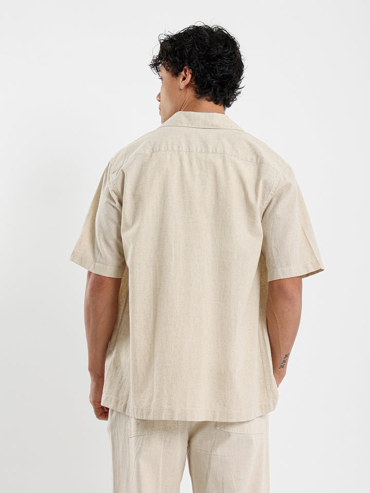 Basic Linen Camp Shirt
