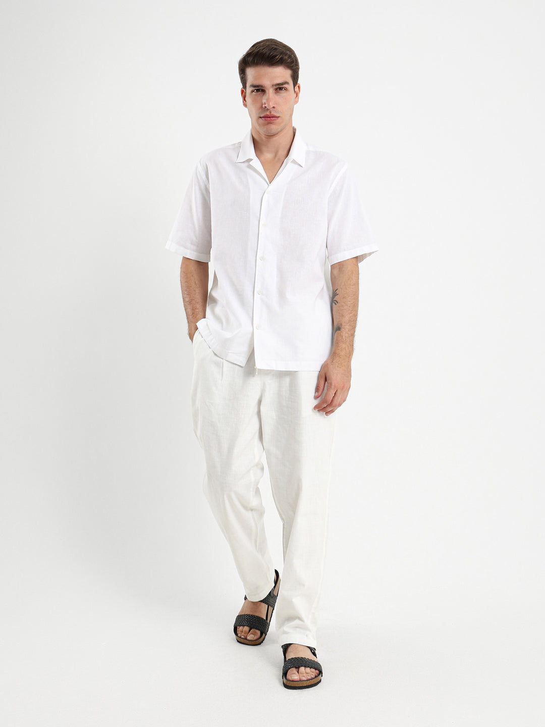 Basic Linen Camp Shirt