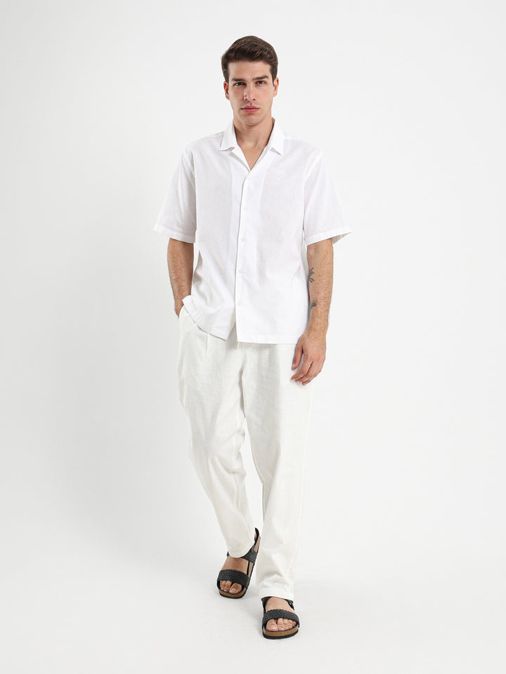 Basic Linen Camp Shirt