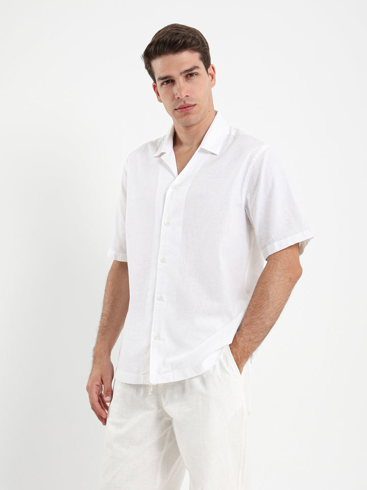 Basic Linen Camp Shirt