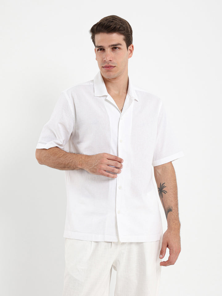 Basic Linen Camp Shirt