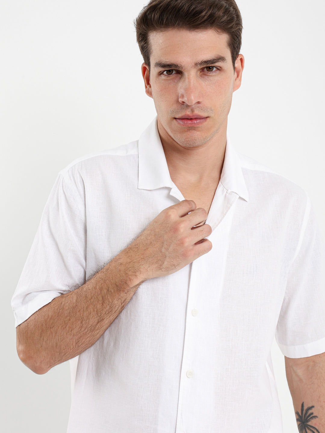 Basic Linen Camp Shirt
