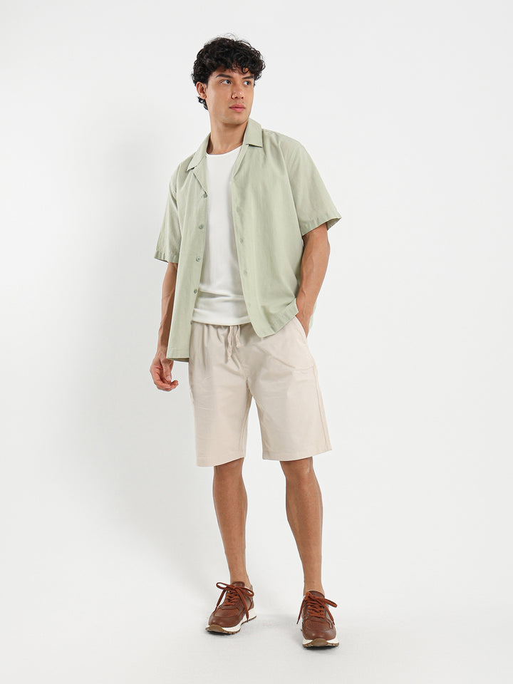 Basic Linen Camp Shirt