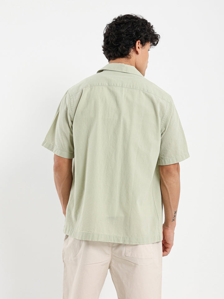 Basic Linen Camp Shirt