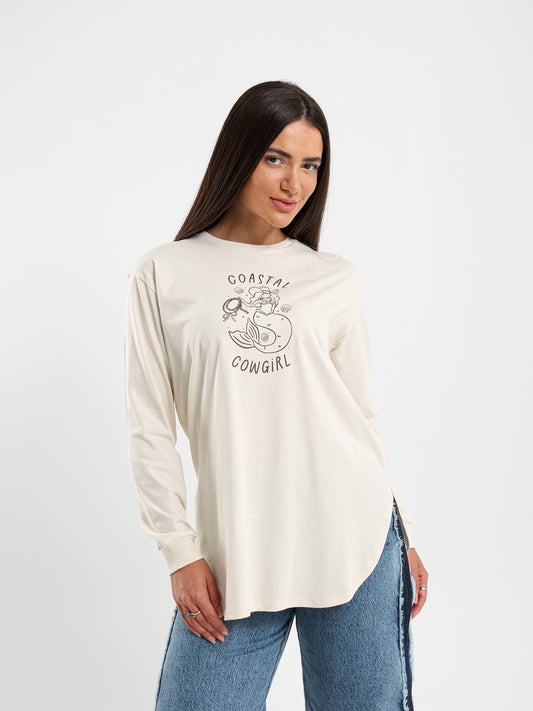 Coastal Cowgirl Printed Long Sleeve T-Shirt