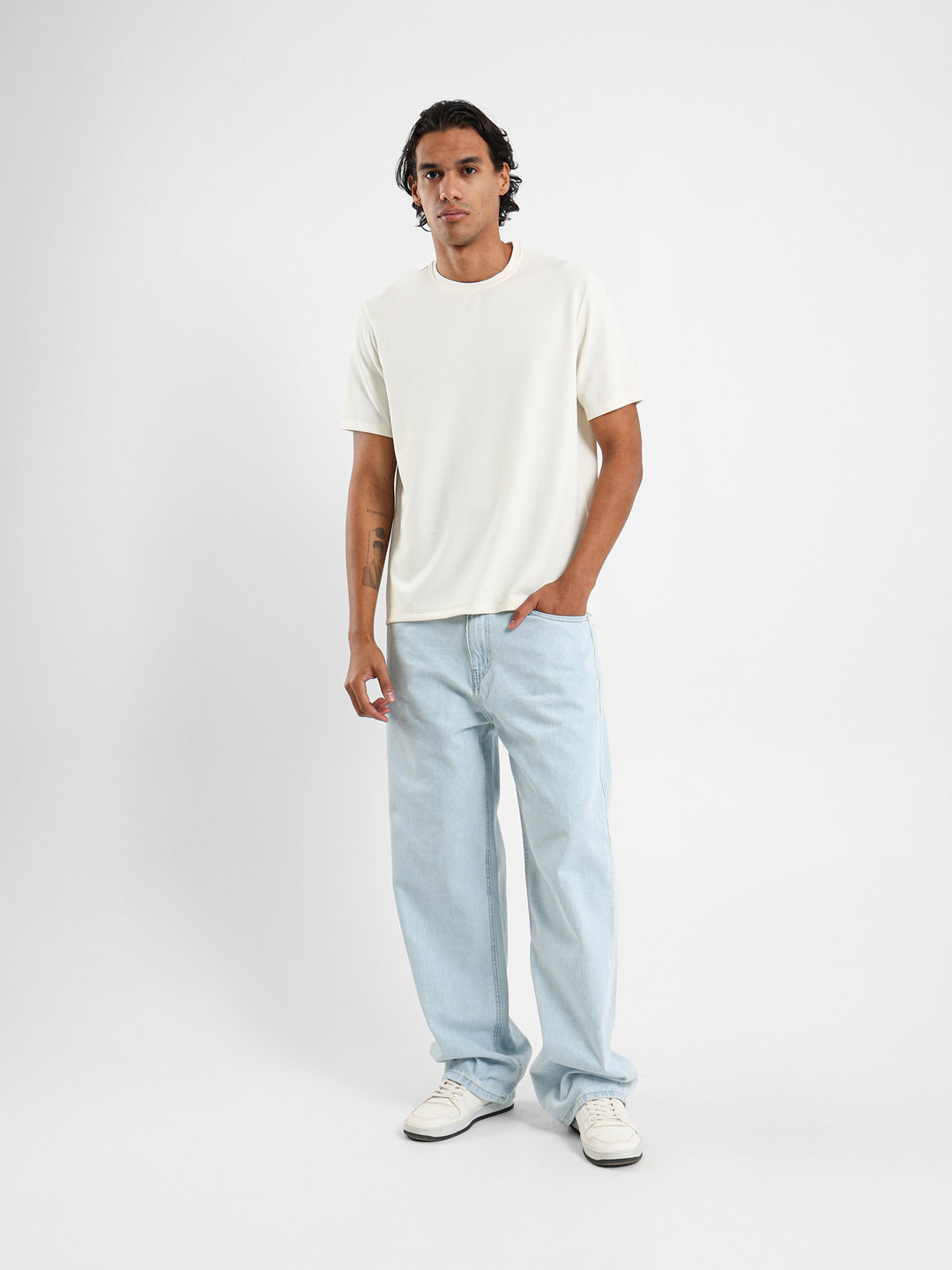 Random Wash Baggy Jeans