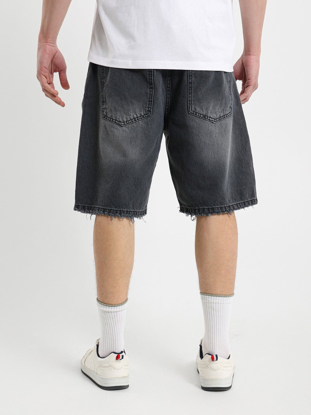 Loose Fit Denim Shorts