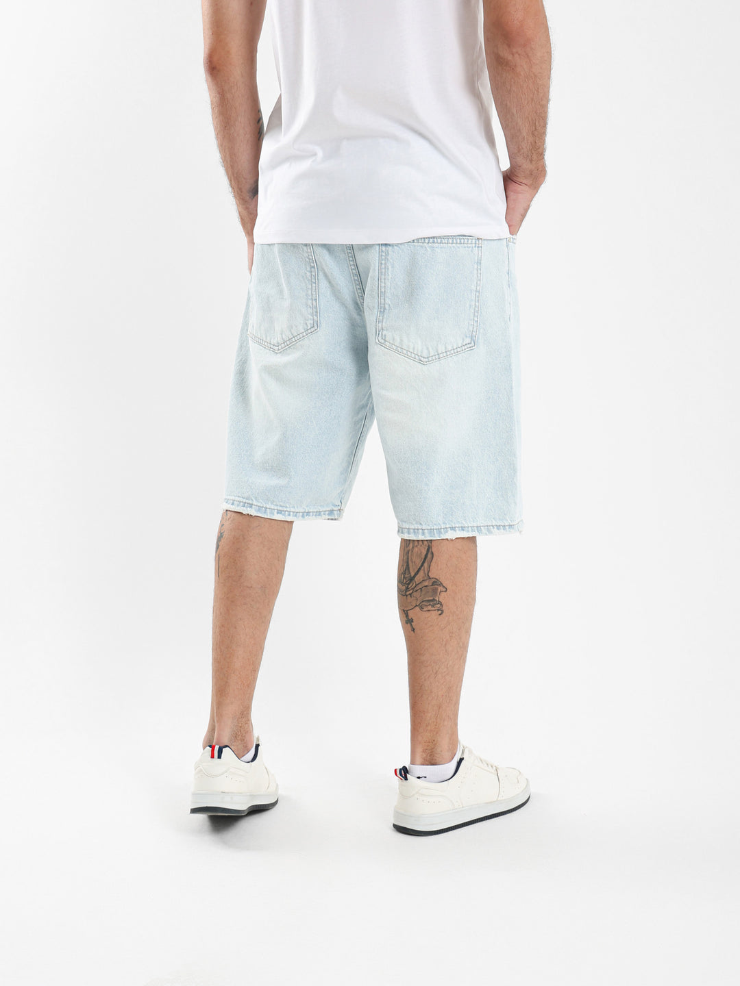 Loose Fit Denim Shorts