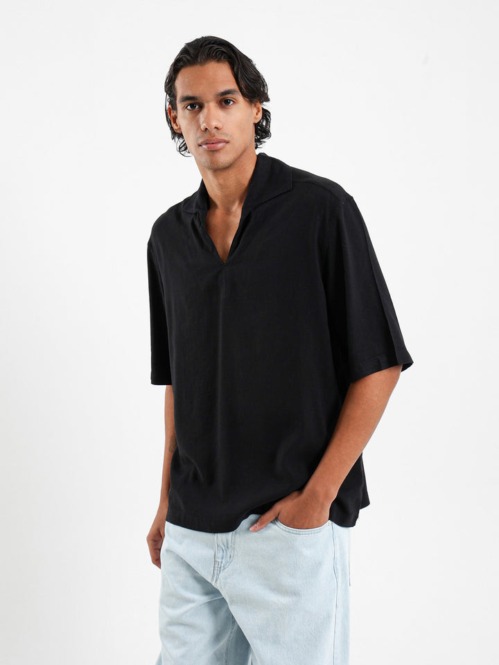 Loose Linen Polo