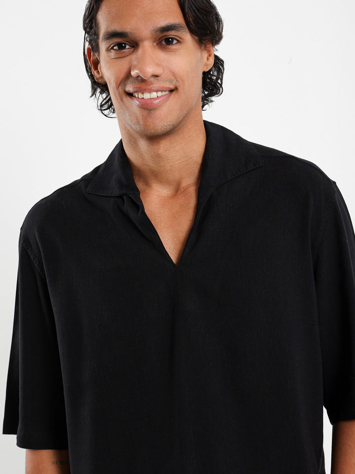 Loose Linen Polo