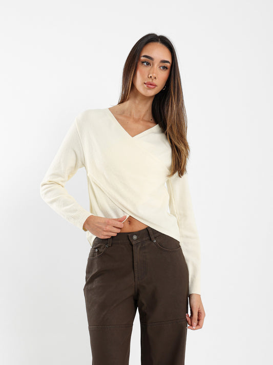 Criss Cross Long Sleeve Top