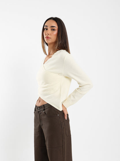 Criss Cross Long Sleeve Top