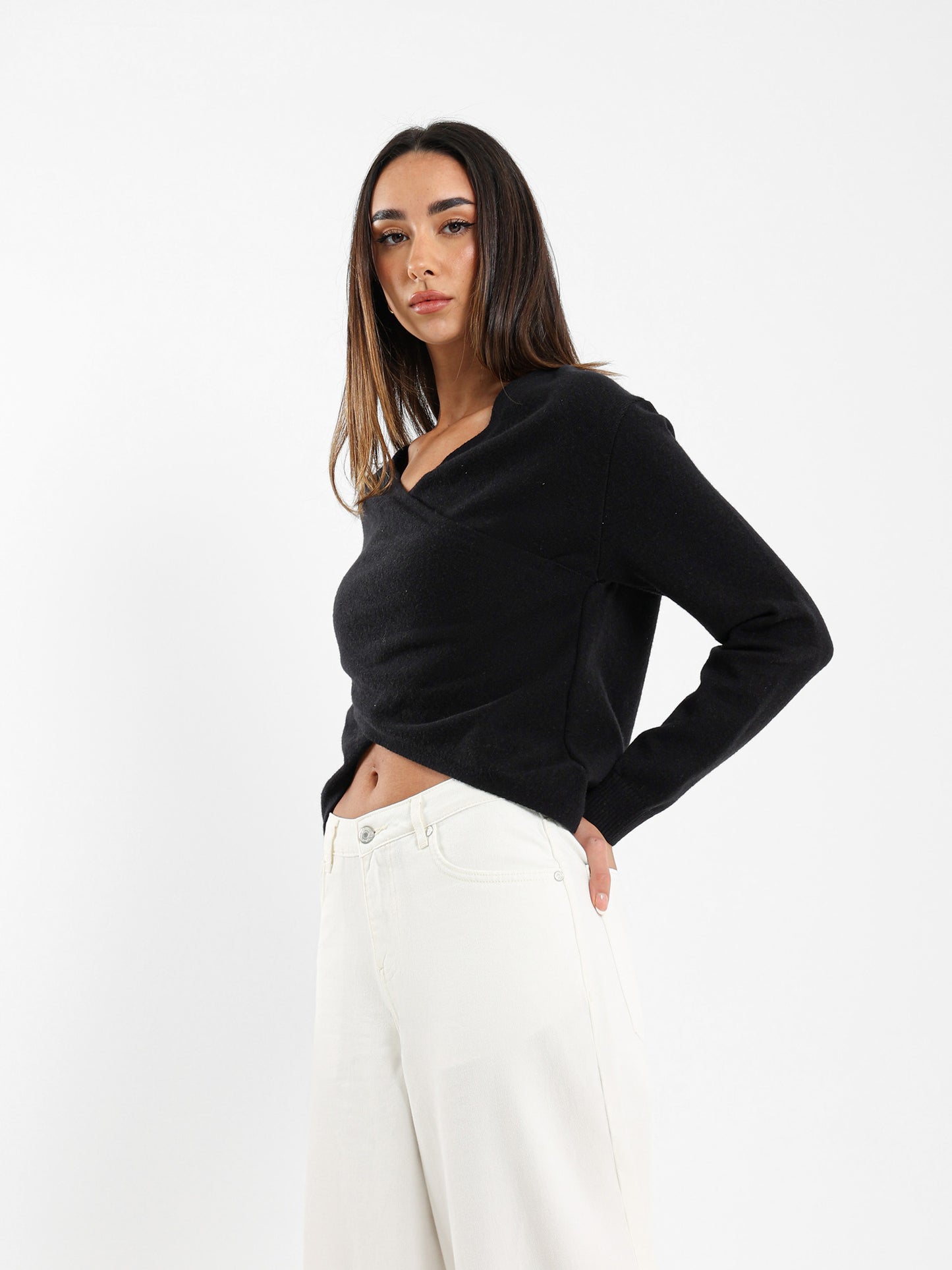 Criss Cross Long Sleeve Top