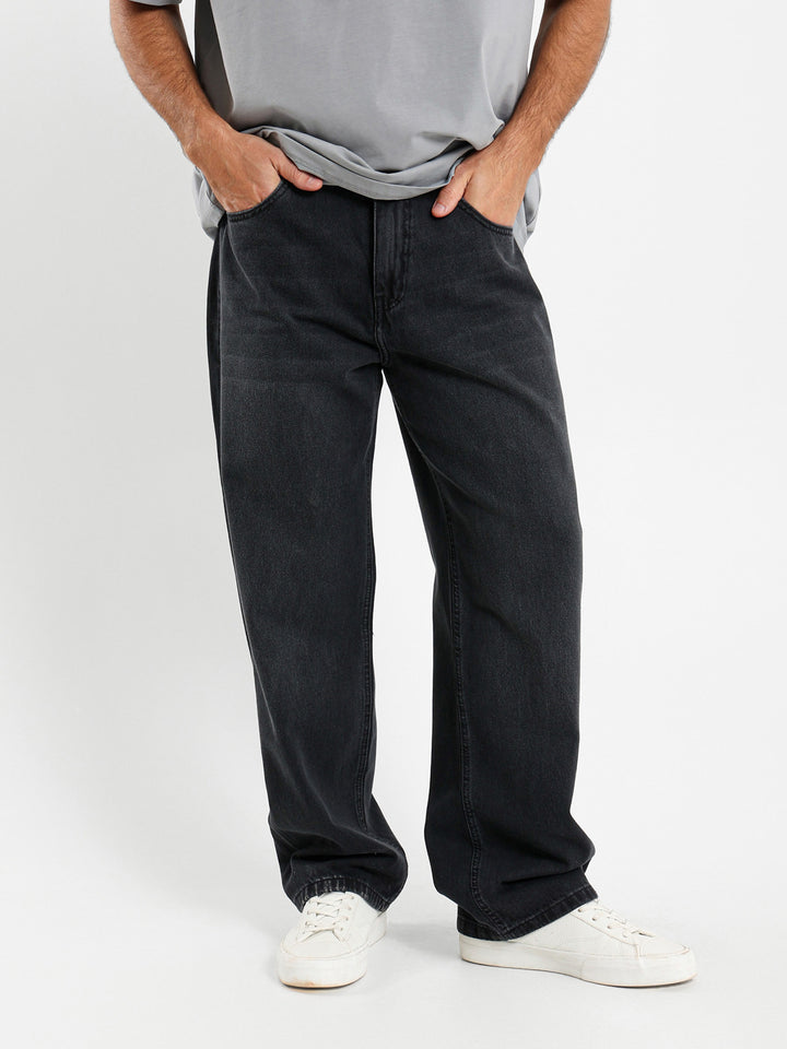 Straight Leg Denim Jeans