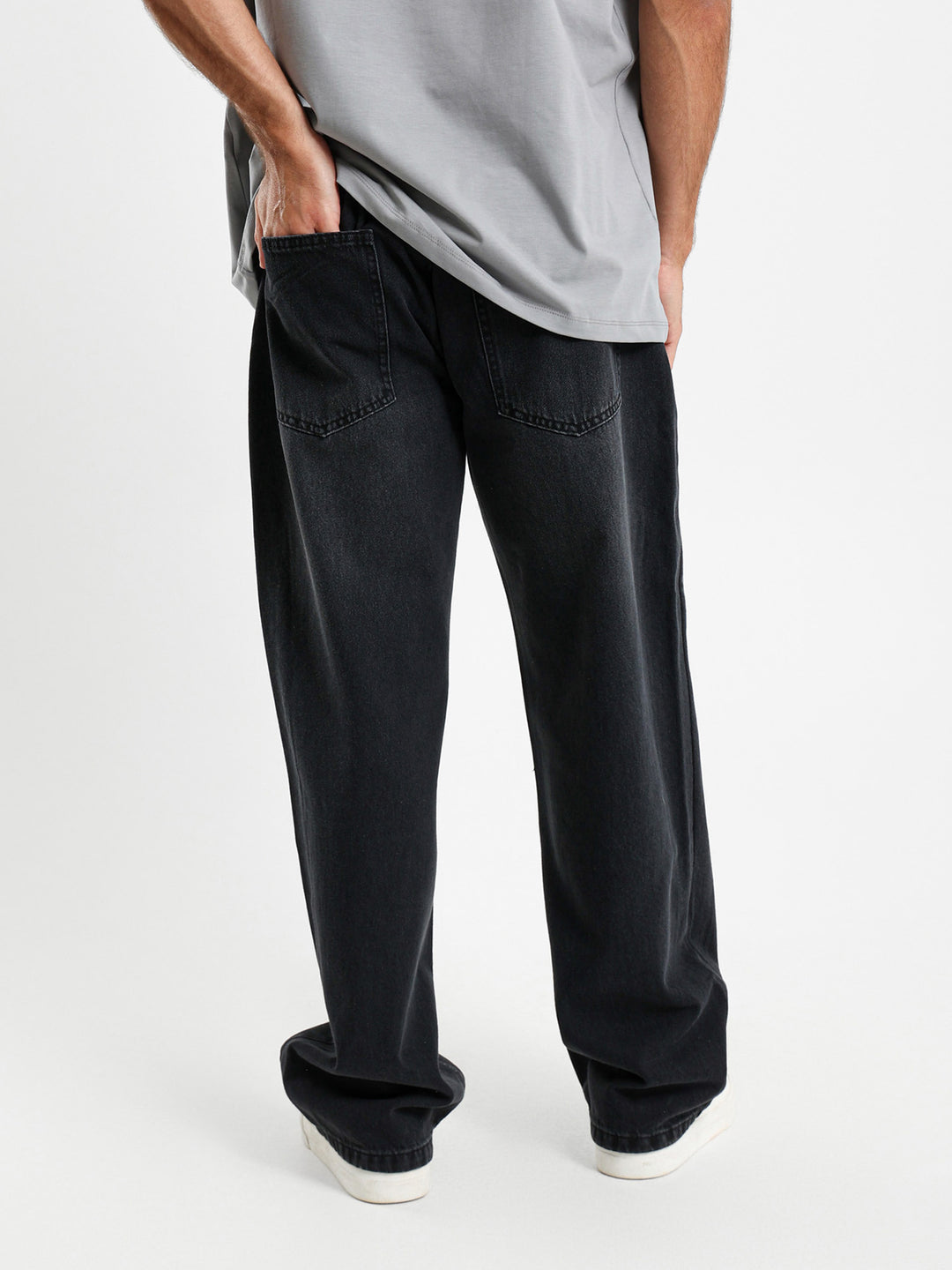 Straight Leg Denim Jeans