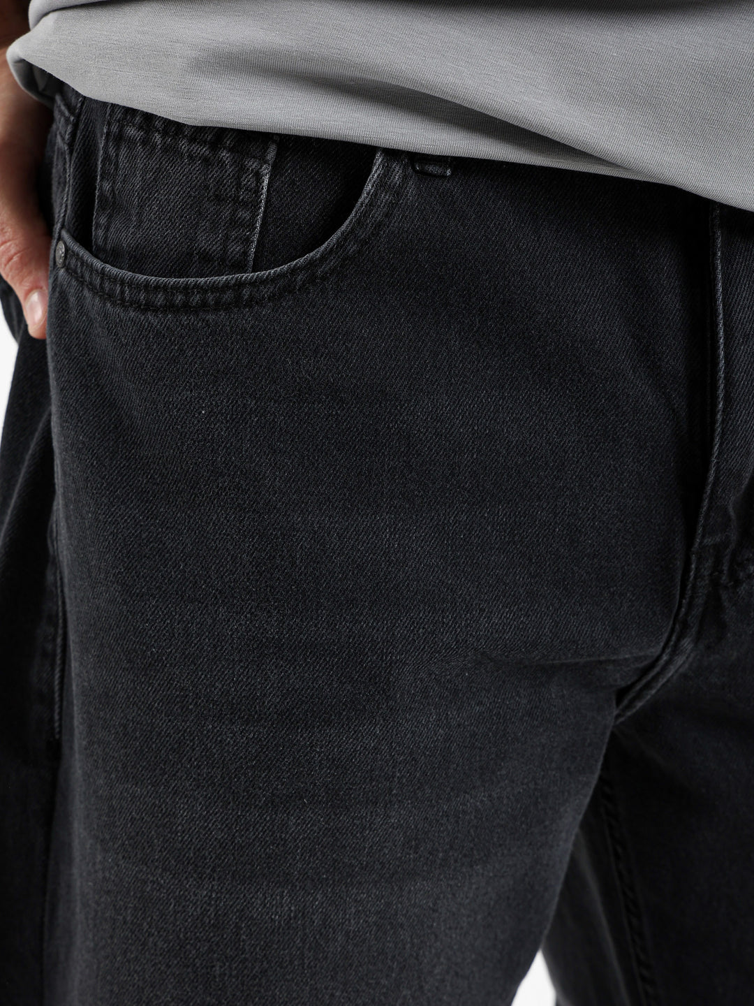 Straight Leg Denim Jeans
