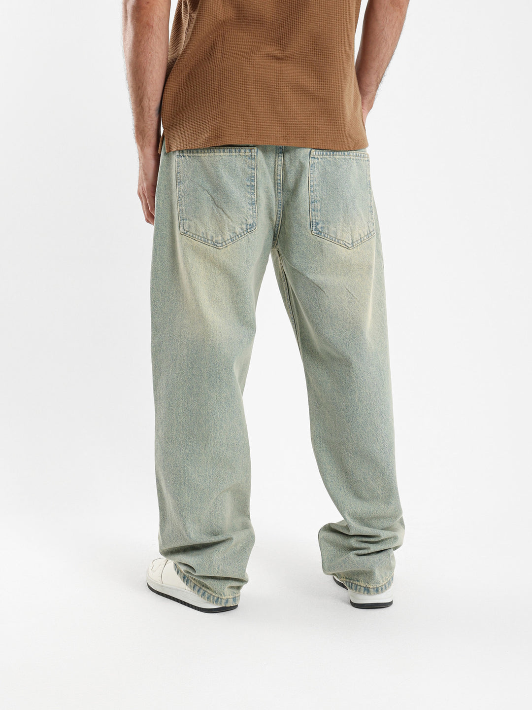 Straight Leg Denim Jeans