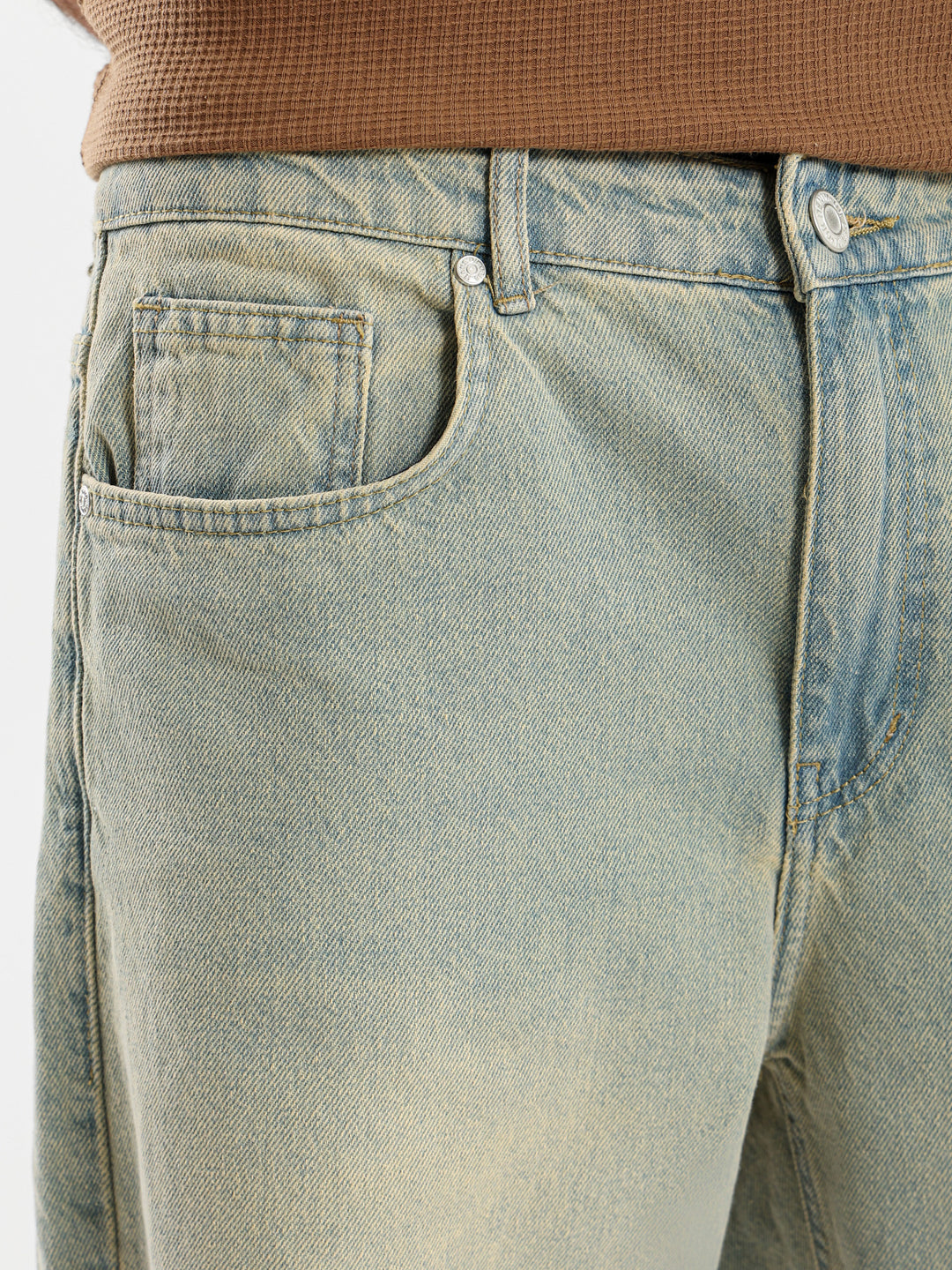 Straight Leg Denim Jeans