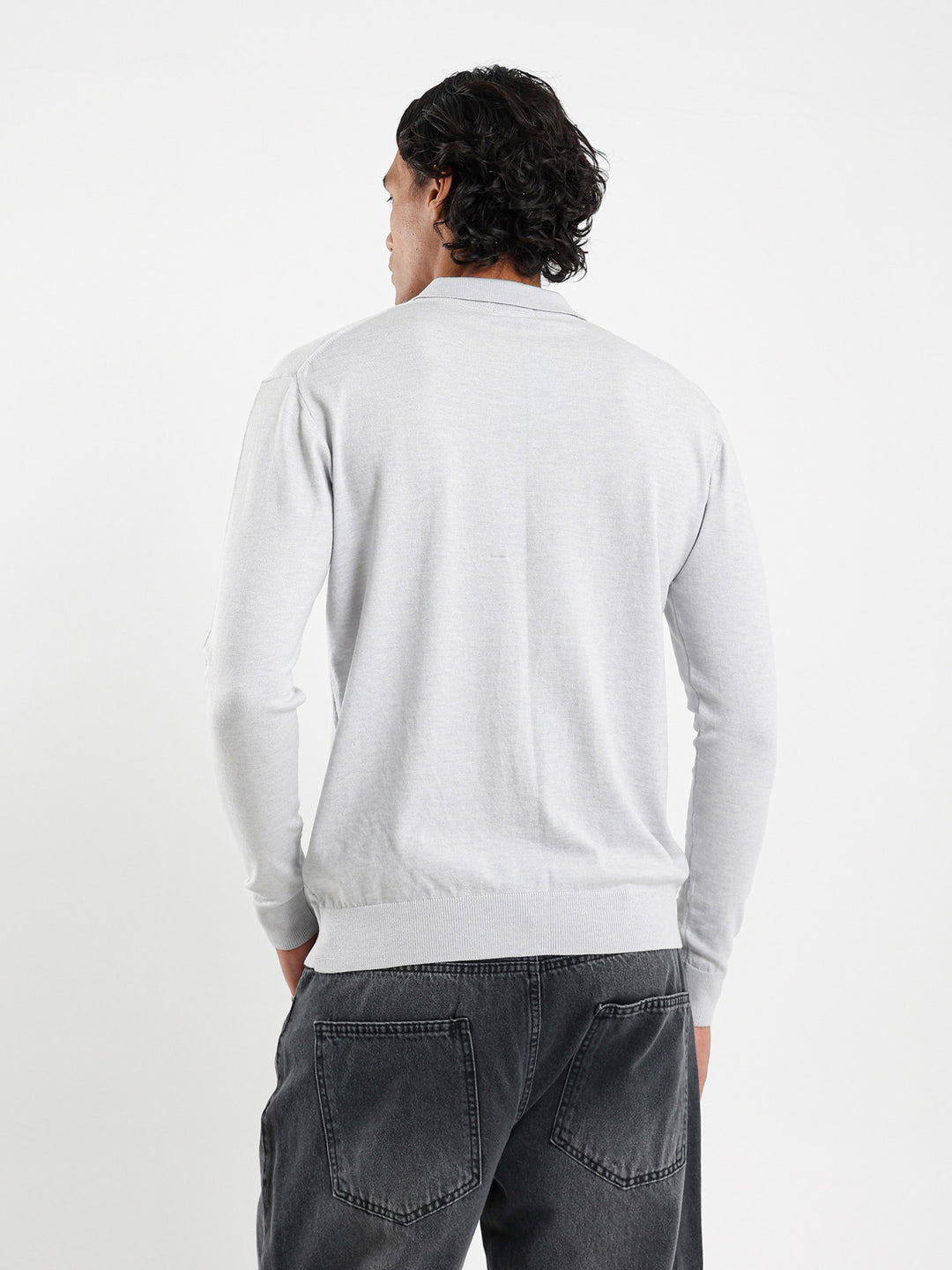 Tricot Long Sleeves Polo Shirt