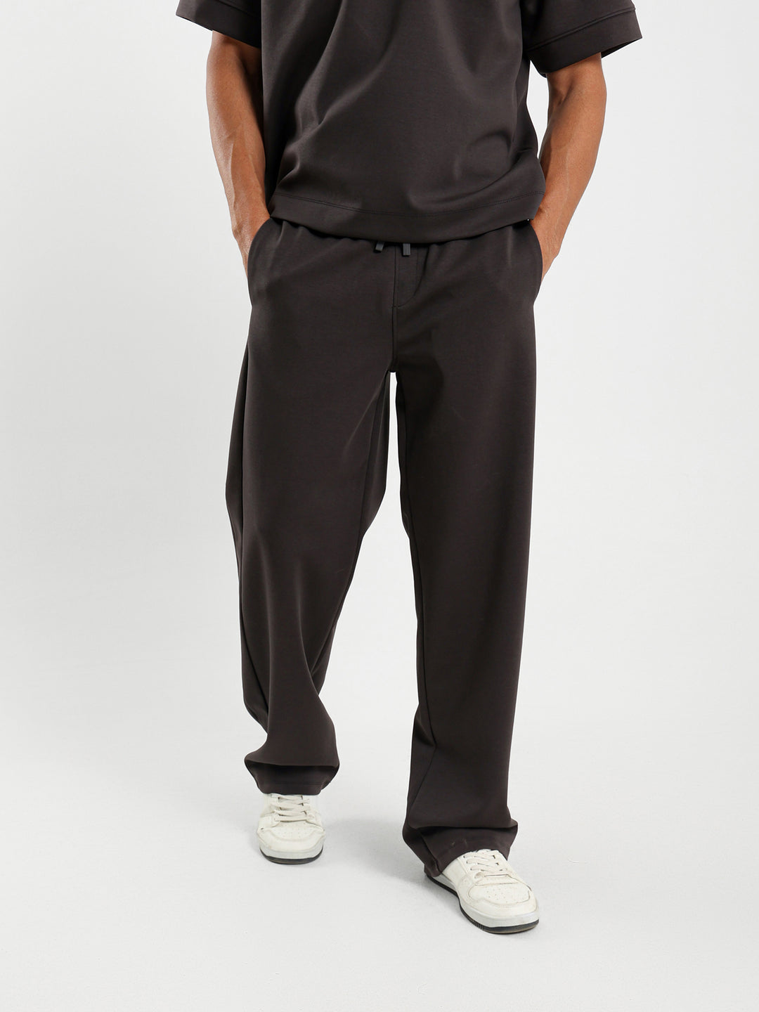 Relaxed Melton Clean Pants
