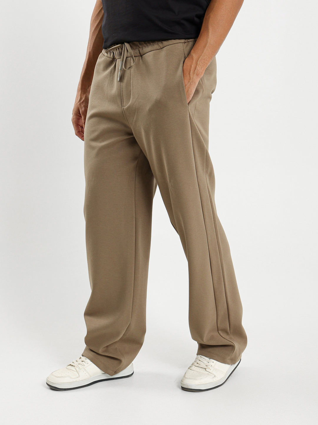 Relaxed Melton Clean Pants