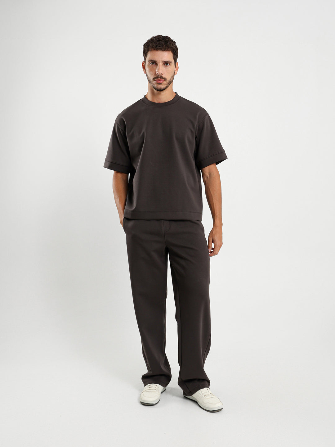 Relaxed Melton Clean Pants