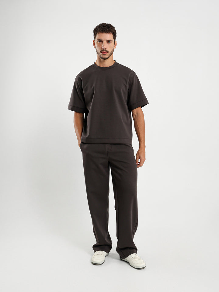 Relaxed Melton Clean Pants