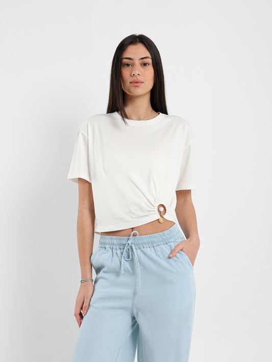 Half Sleeve T-Shirt with Waist Trim