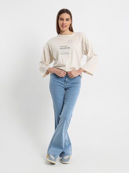 Human Sunshine Printed T-Shirt