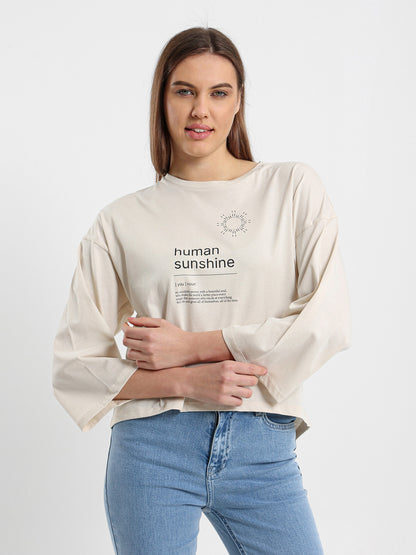 Human Sunshine Printed T-Shirt