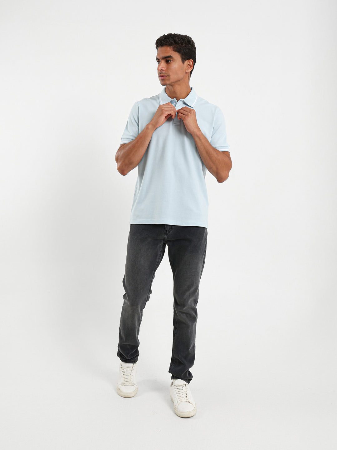 Stripe On Sleeves Polo Shirt