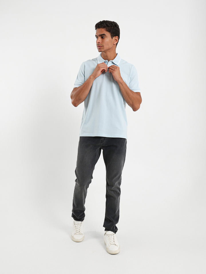 Stripe On Sleeves Polo Shirt