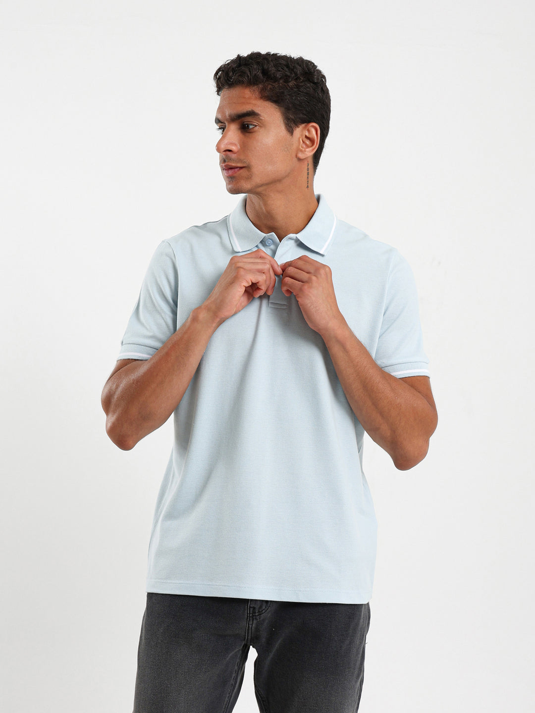 Stripe On Sleeves Polo Shirt