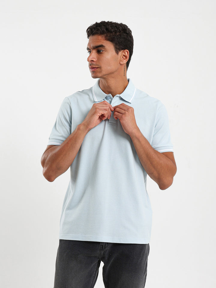 Stripe On Sleeves Polo Shirt