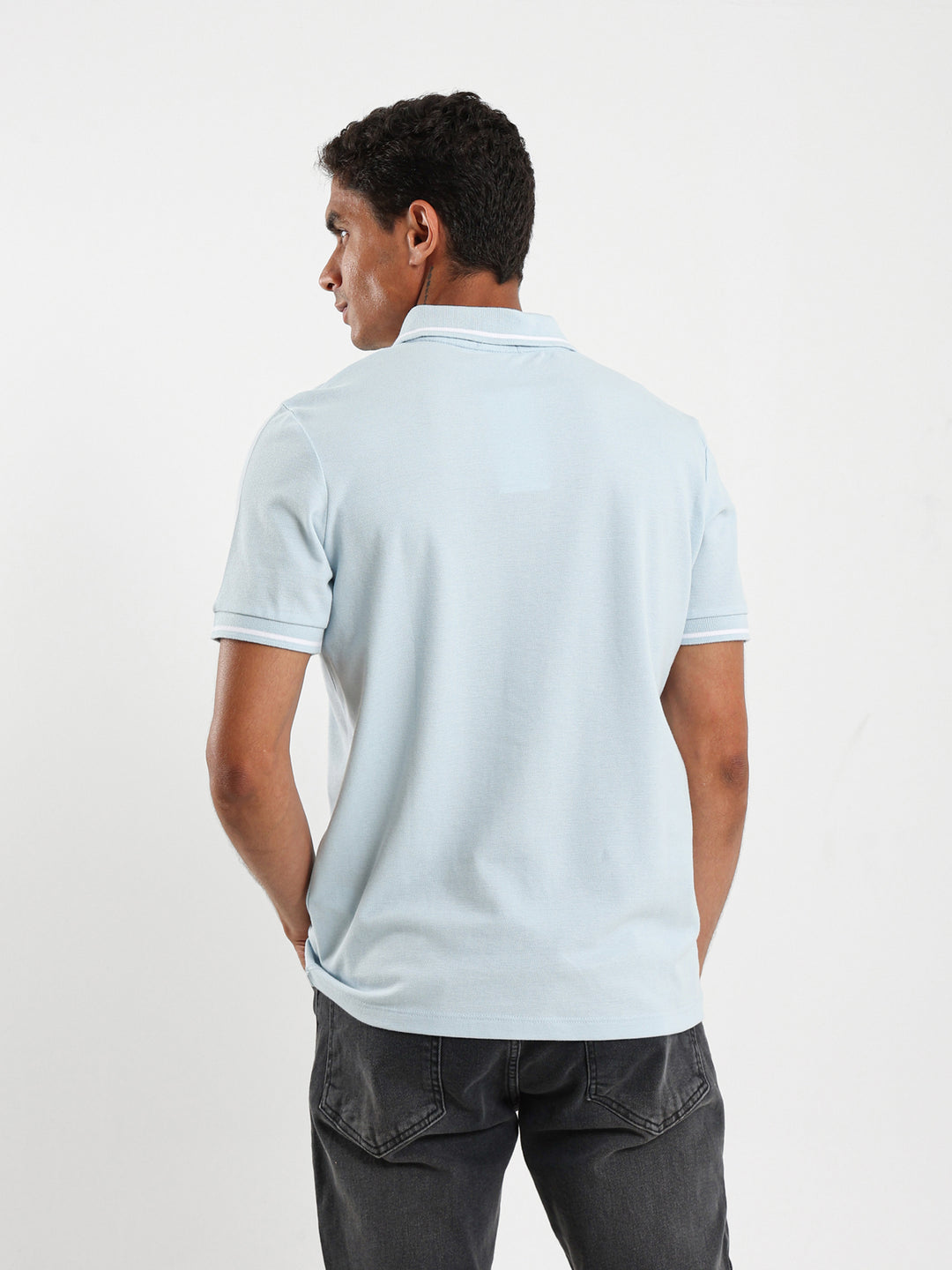 Stripe On Sleeves Polo Shirt