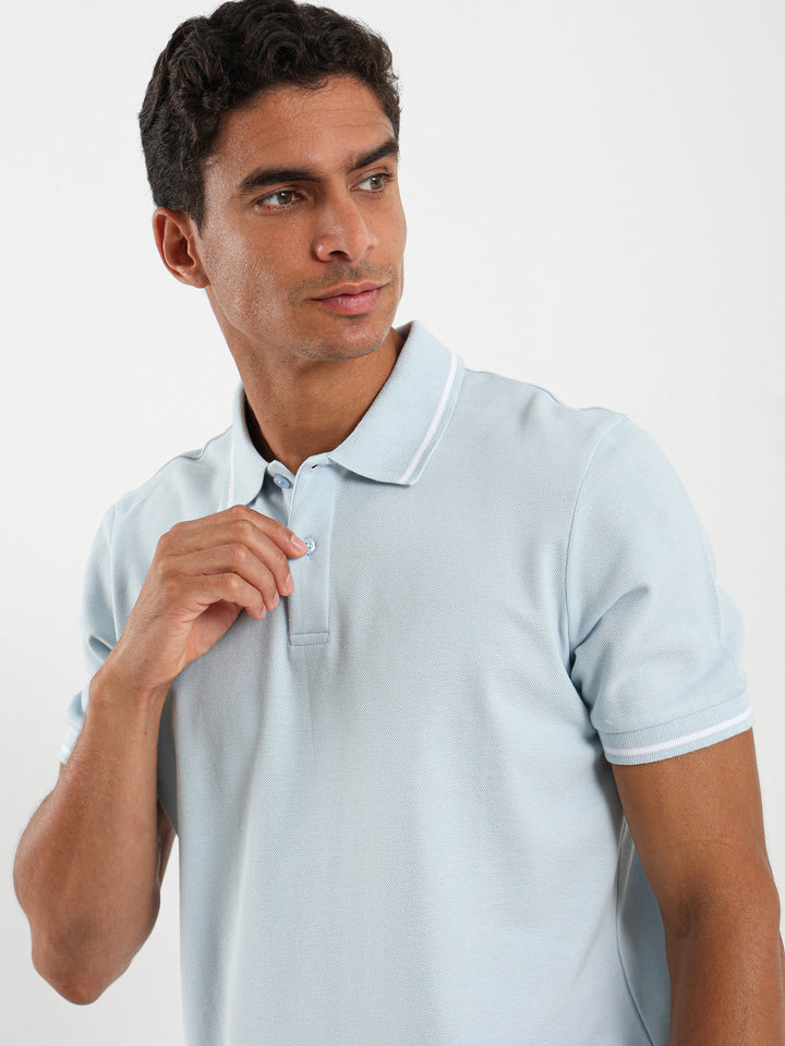 Stripe On Sleeves Polo Shirt