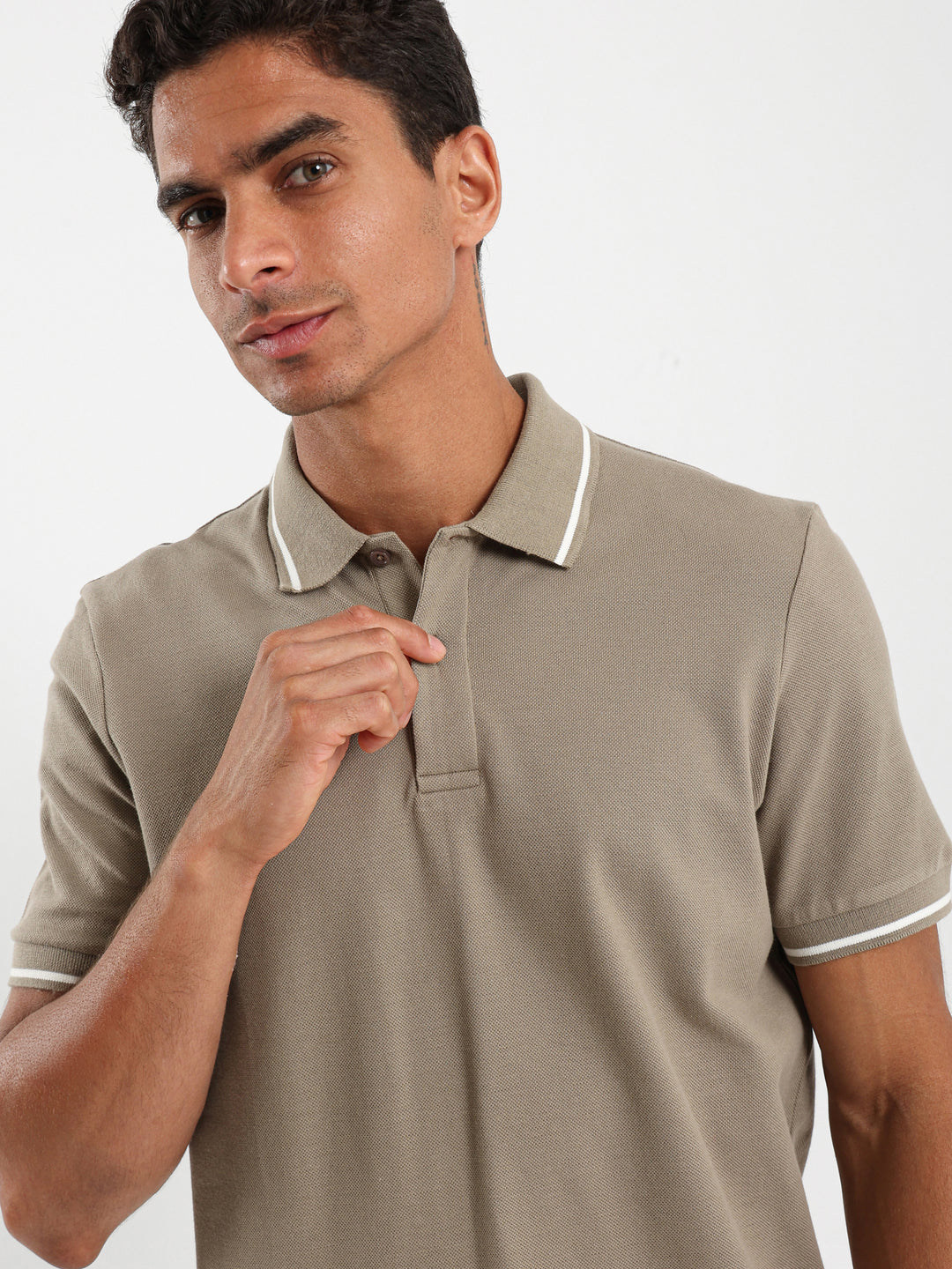 Stripe On Sleeves Polo Shirt