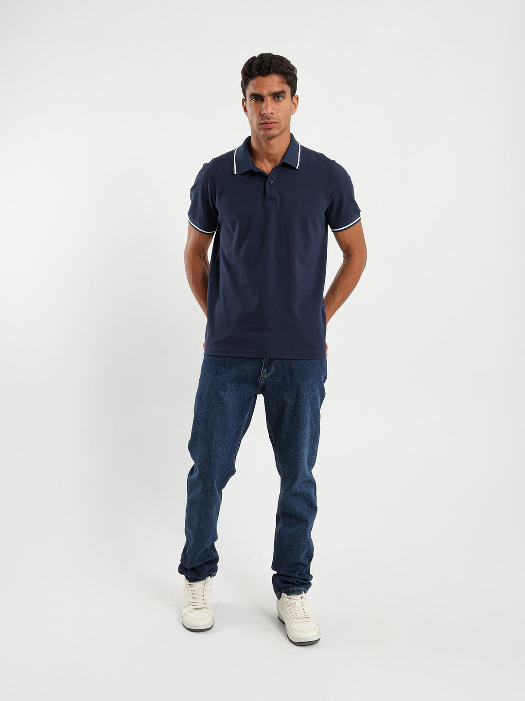 Stripe On Sleeves Polo Shirt