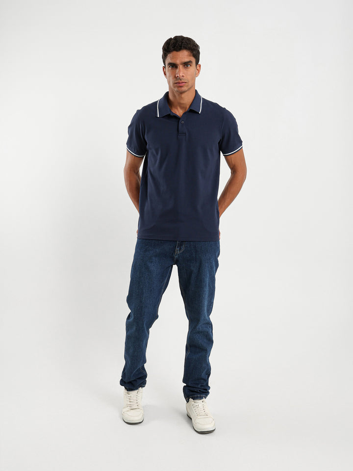 Stripe On Sleeves Polo Shirt