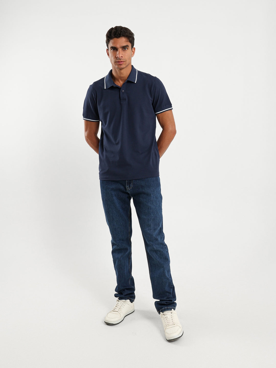 Stripe On Sleeves Polo Shirt