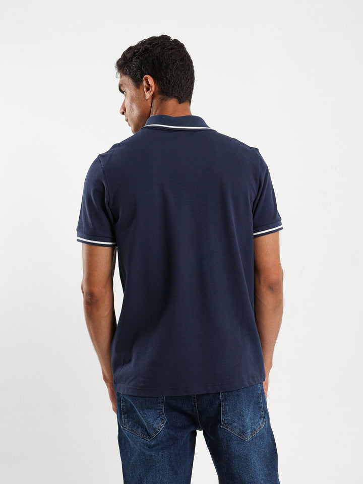 Stripe On Sleeves Polo Shirt