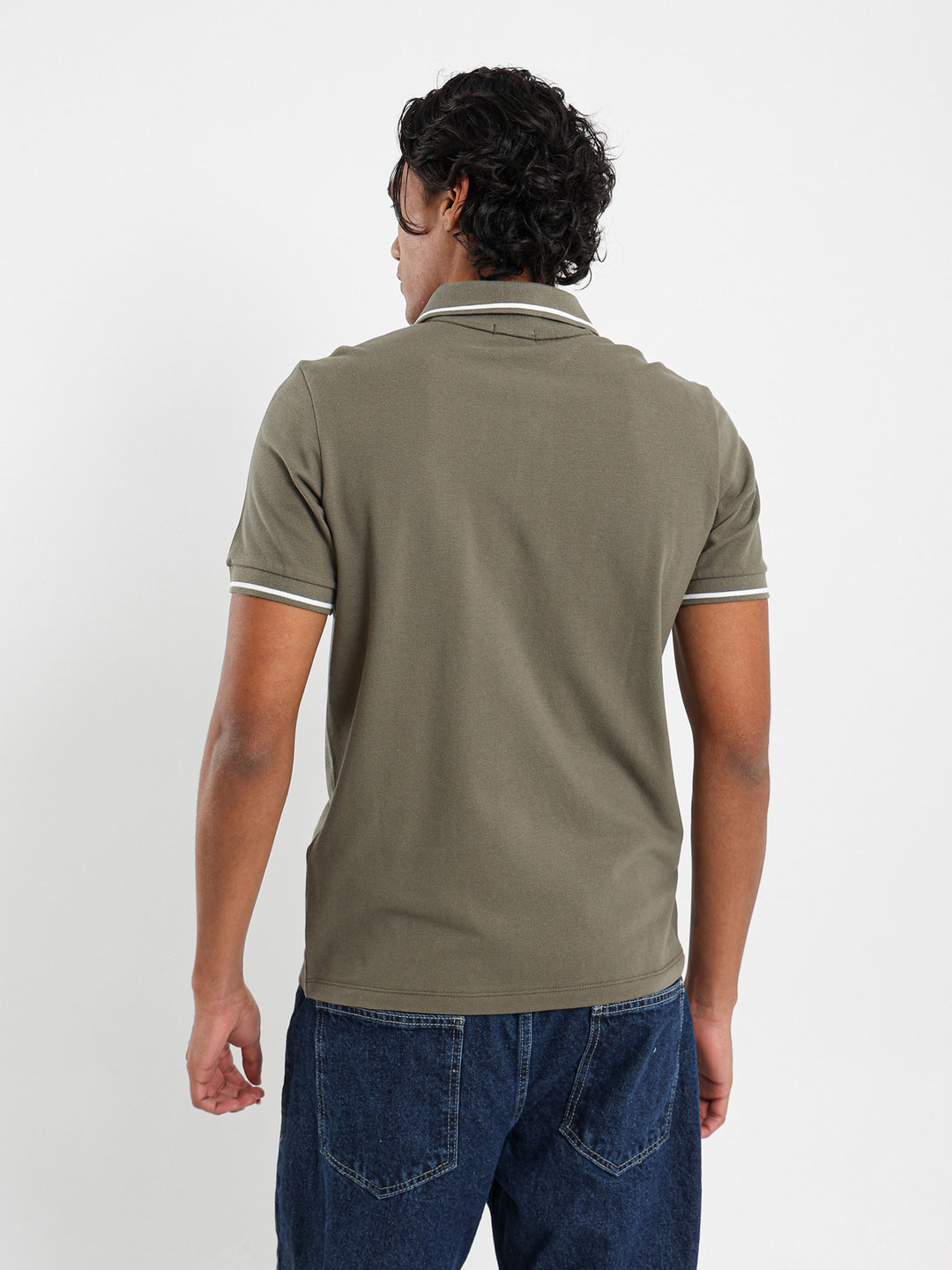 Stripe On Sleeves Polo Shirt