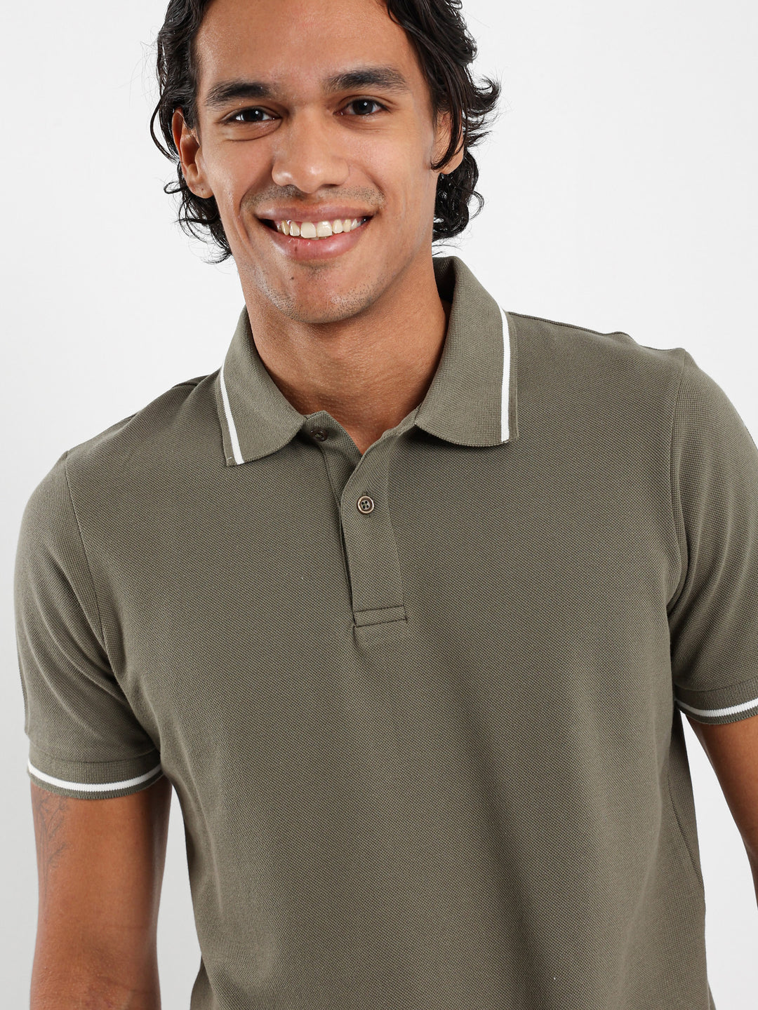 Stripe On Sleeves Polo Shirt