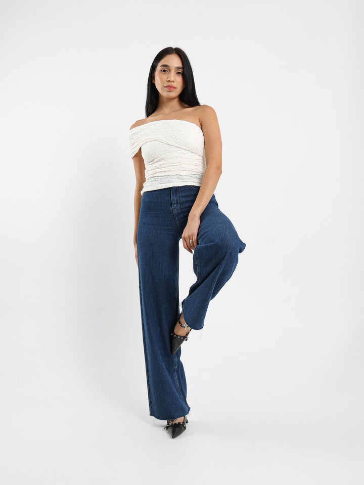 Open-Back Textured Top