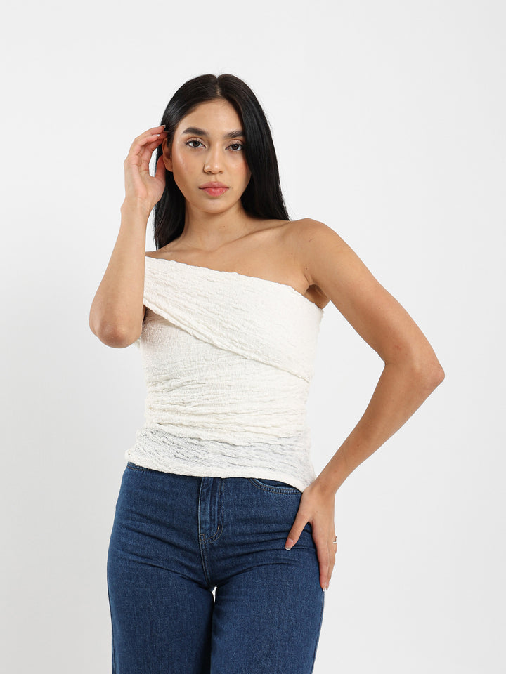 Open-Back Textured Top