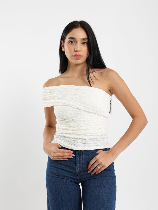 Open-Back Textured Top