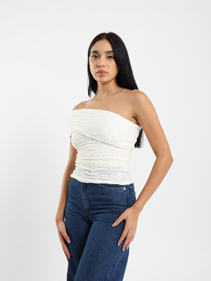 Open-Back Textured Top