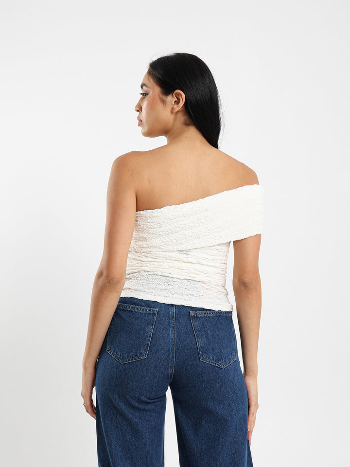 Open-Back Textured Top